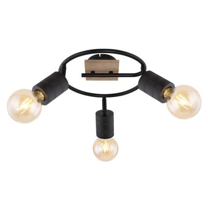 Globo - Точковий світильник 3xE27/60W/230V тополя