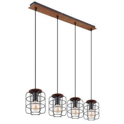 Globo - Підвісна люстра на тросі 4xE27/40W/230V