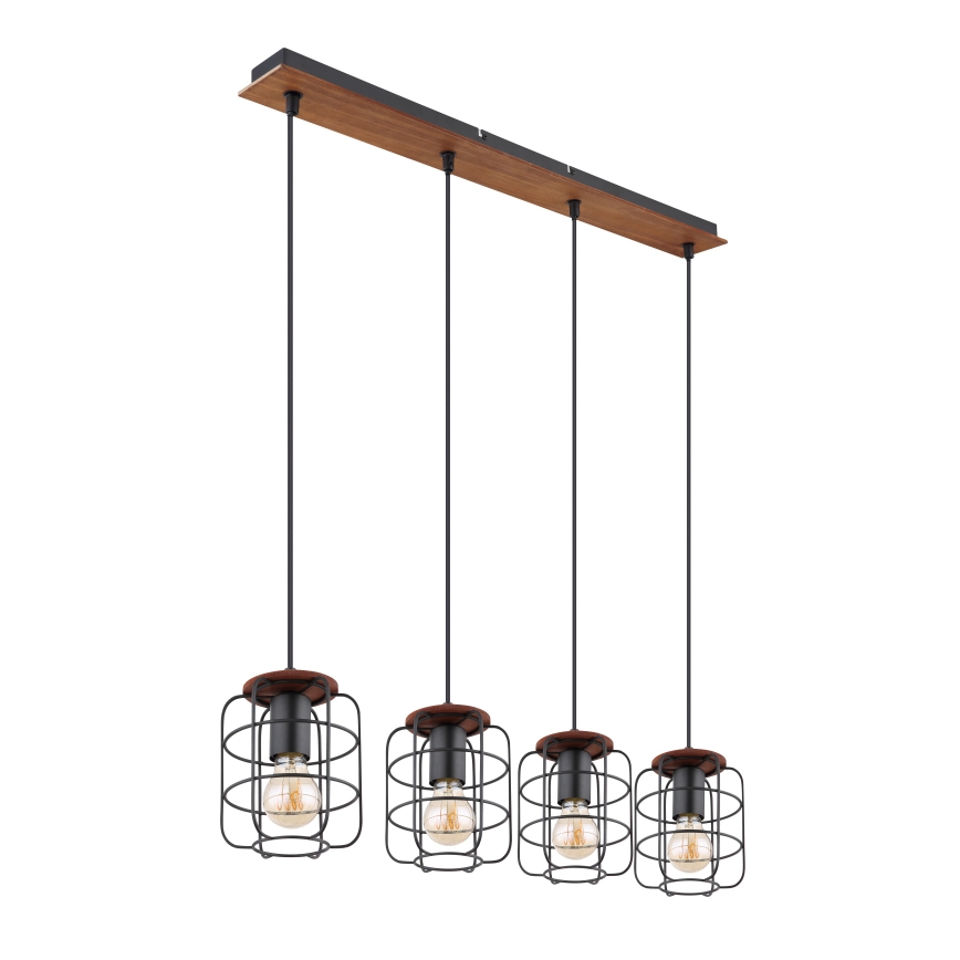 Globo - Підвісна люстра на тросі 4xE27/40W/230V