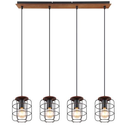 Globo - Подвесная люстра на тросе 4xE27/40W/230V