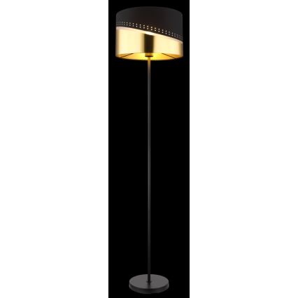 Globo - Торшер 1xE27/60W/230V диаметр 35 см черный/золотистый