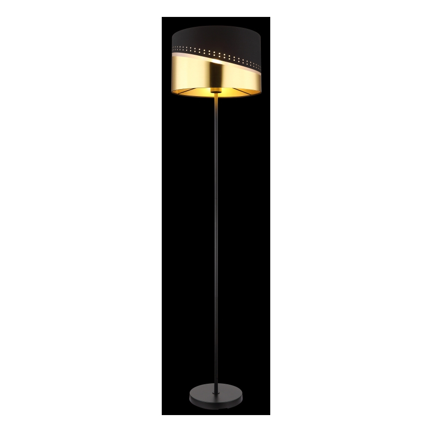 Globo - Торшер 1xE27/60W/230V диаметр 35 см черный/золотистый