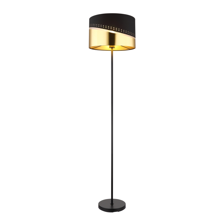Globo - Торшер 1xE27/60W/230V диаметр 35 см черный/золотистый