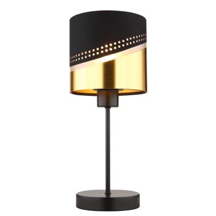 Globo - Настольная лампа 1xE27/40W/230V диаметр 16 см черный/золотистый