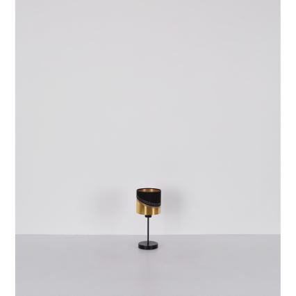 Globo - Настольная лампа 1xE27/40W/230V диаметр 16 см черный/золотистый