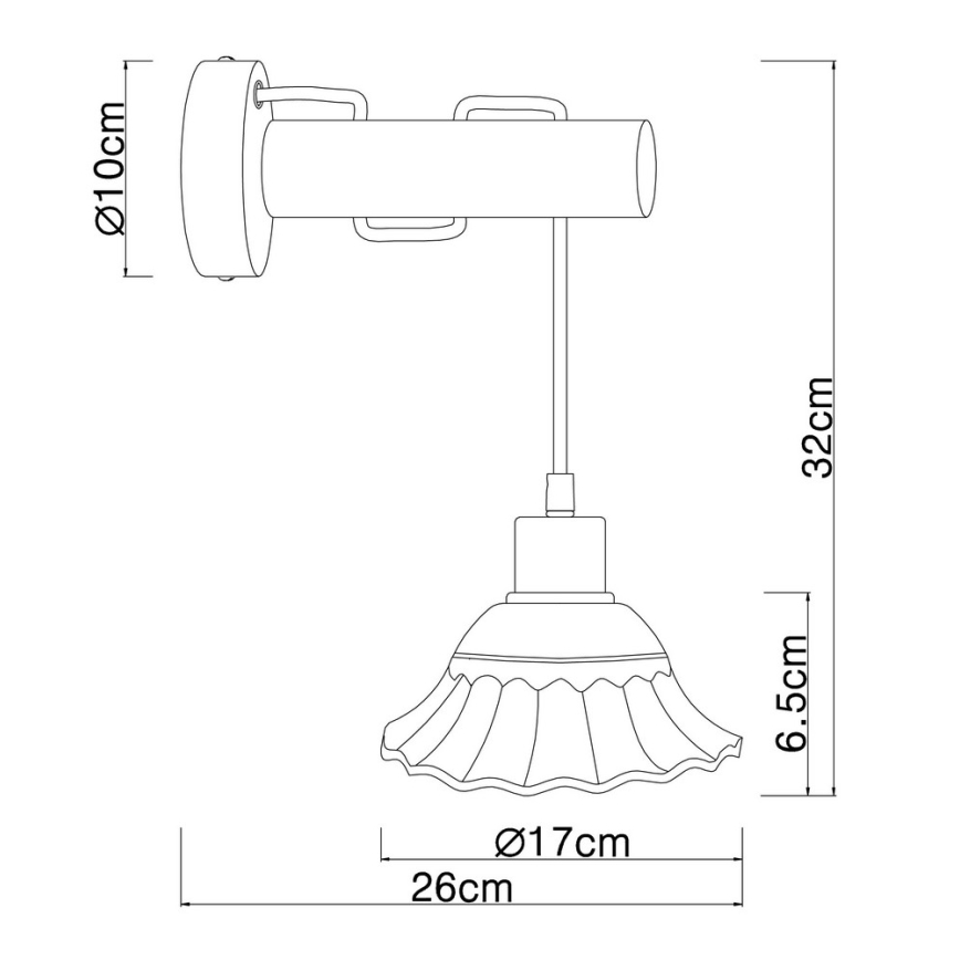 Globo 54050W - Настенный прожектор JOWITA 1xE27/40W/230V
