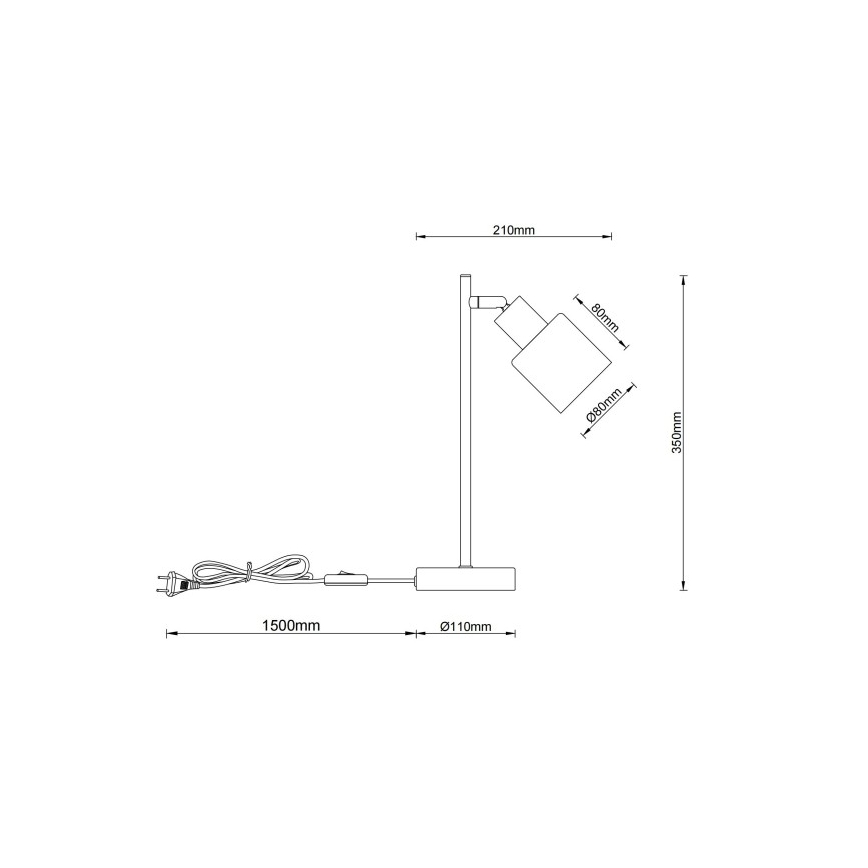 Globo - Настольная лампа 1xE14/25W/230V