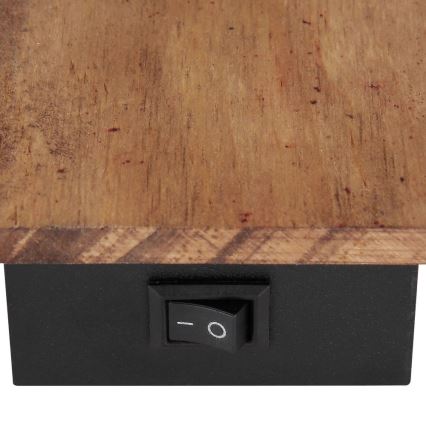 Globo - Настінний точковий світильник 1xE14/40W/230V чорний/дерево