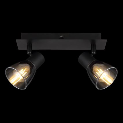 Globo - Настенный точечный светильник 2xE14/40W/230V черный