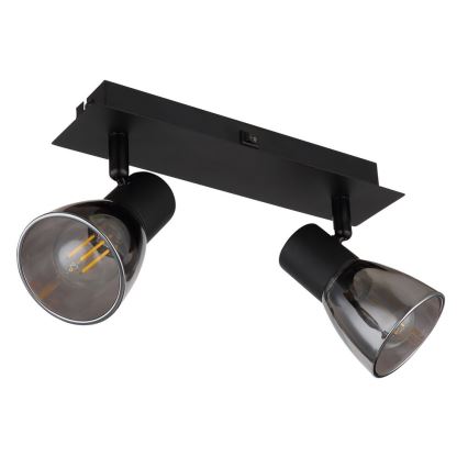 Globo - Настінний точковий світильник 2xE14/40W/230V чорний