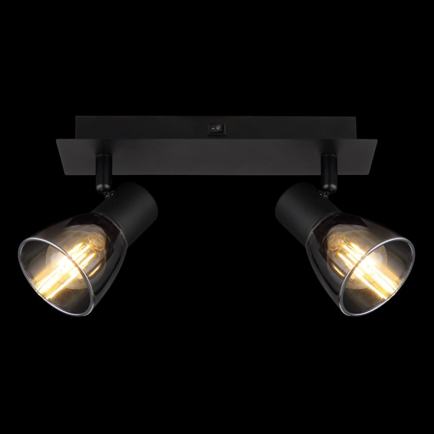 Globo - Настінний точковий світильник 2xE14/40W/230V чорний