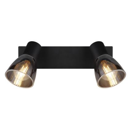 Globo - Настінний точковий світильник 2xE14/40W/230V чорний