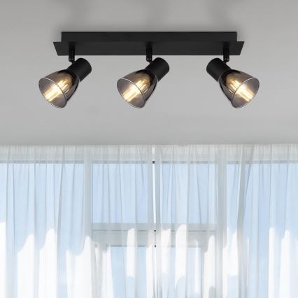 Globo - Точечный светильник 3xE14/40W/230V черный