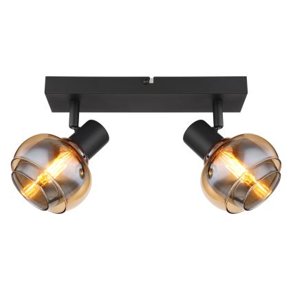 Globo - Точечный светильник 2xE14/40W/230V чёрный