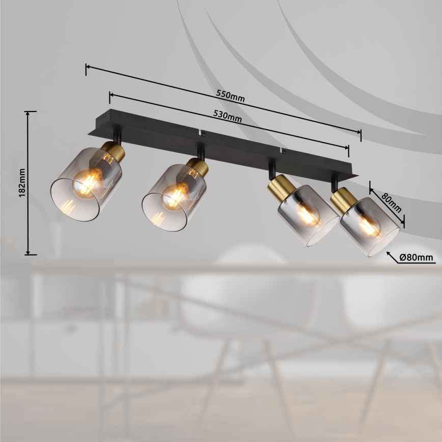 Globo - Точечный светильник 4xE14/25W/230V