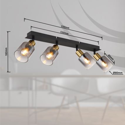 Globo - Точковий світильник 4xE14/25W/230V