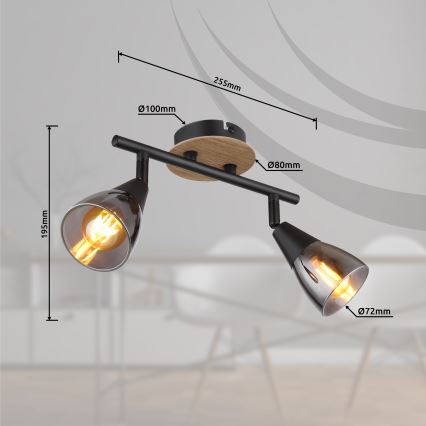 Globo - Точковий світильник 2xE14/25W/230V