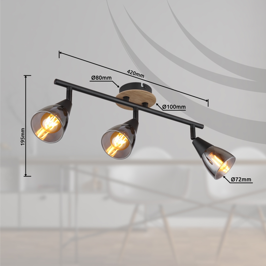 Globo - Точковий світильник 3xE14/25W/230V