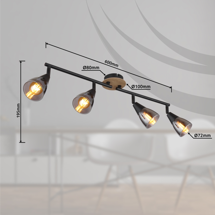 Globo - Точечный светильник 4xE14/25W/230V