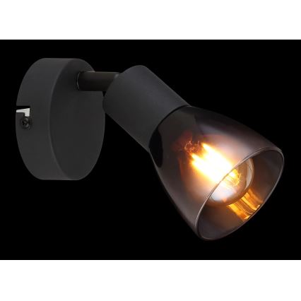 Globo - Настінний точковий світильник 1xE14/25W/230V чорний