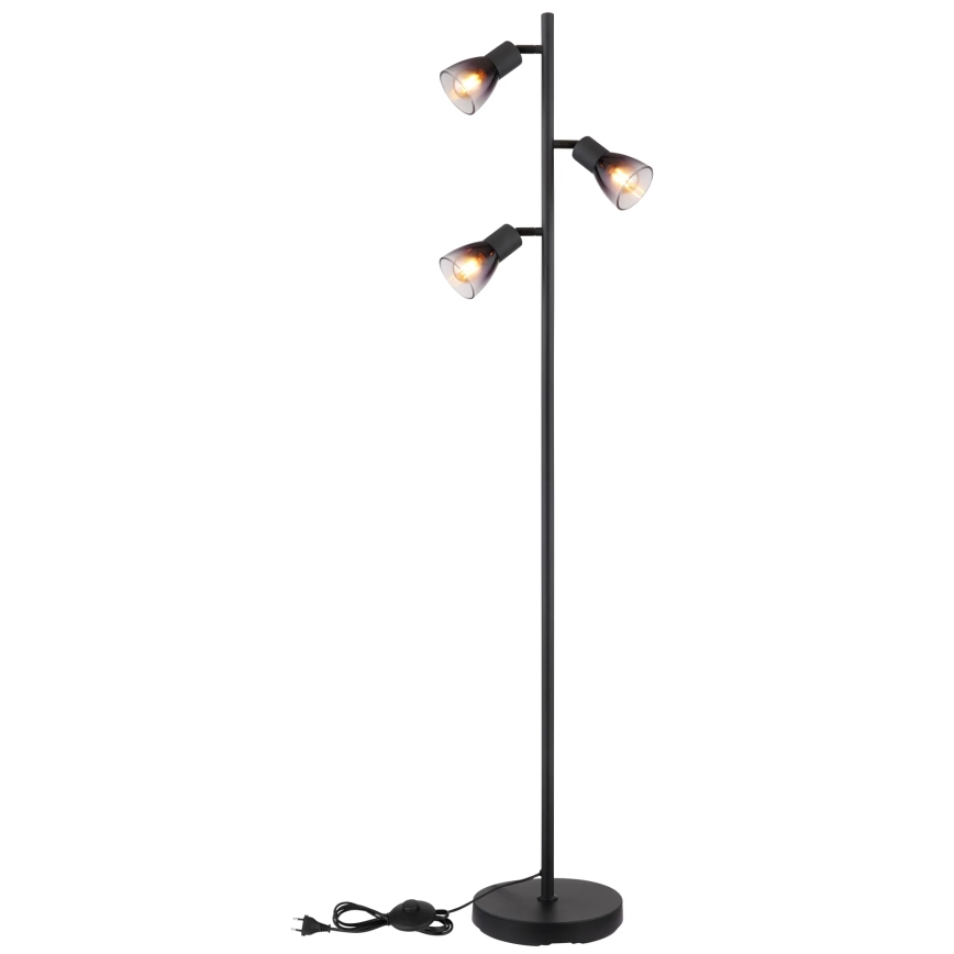 Globo - Торшер 3xE14/25W/230V черный