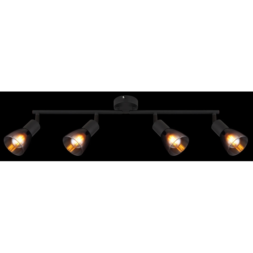 Globo - Точковий світильник 4xE14/25W/230V чорний