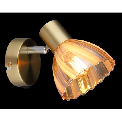 Globo - Настенный точечный светильник 1xE14/40W/230V золотистый