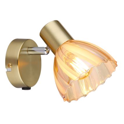 Globo - Настенный точечный светильник 1xE14/40W/230V золотистый