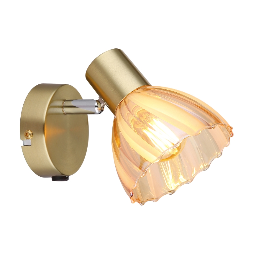 Globo - Настенный точечный светильник 1xE14/40W/230V золотистый