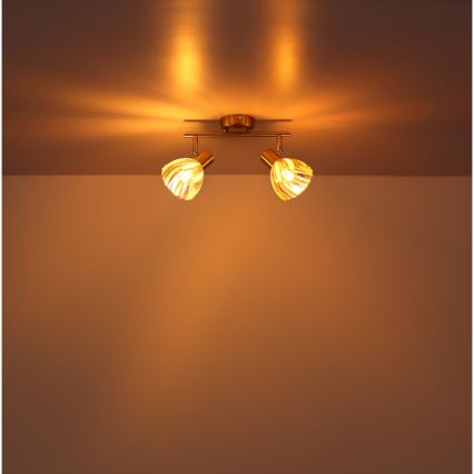 Globo - Точковий світильник 2xE14/40W/230V золотий