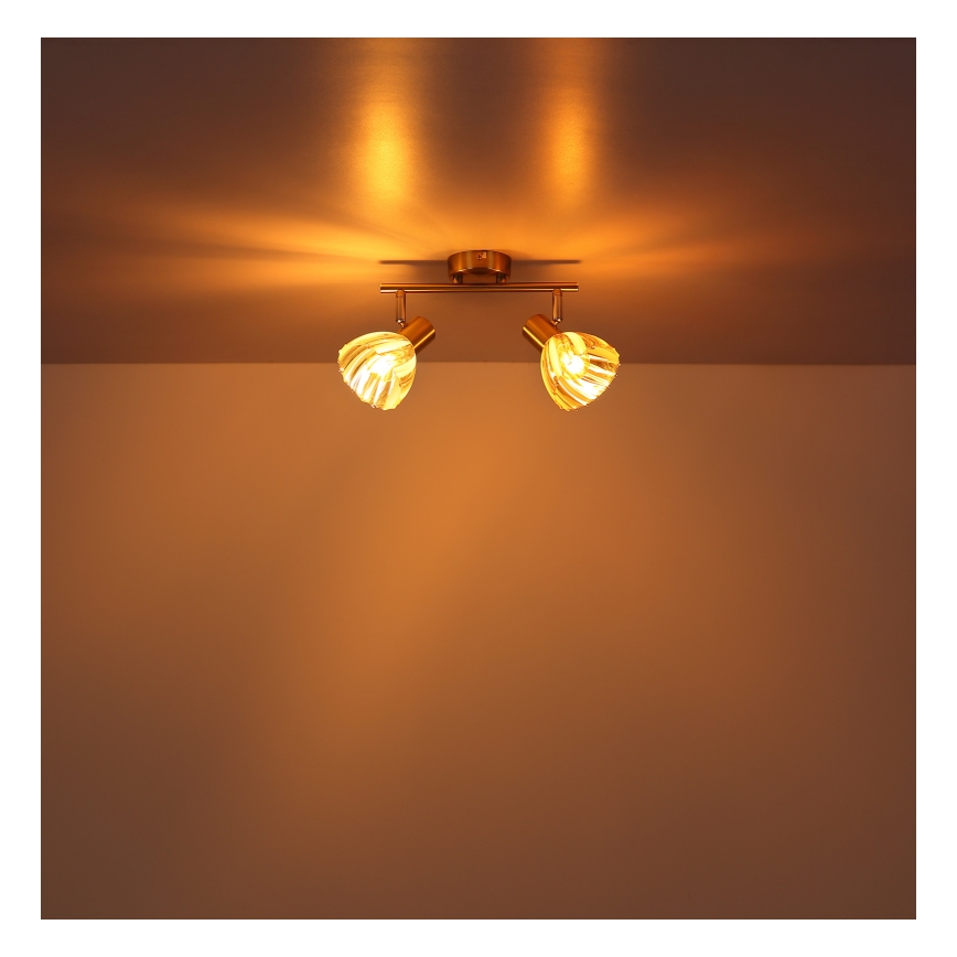 Globo - Точковий світильник 2xE14/40W/230V золотий
