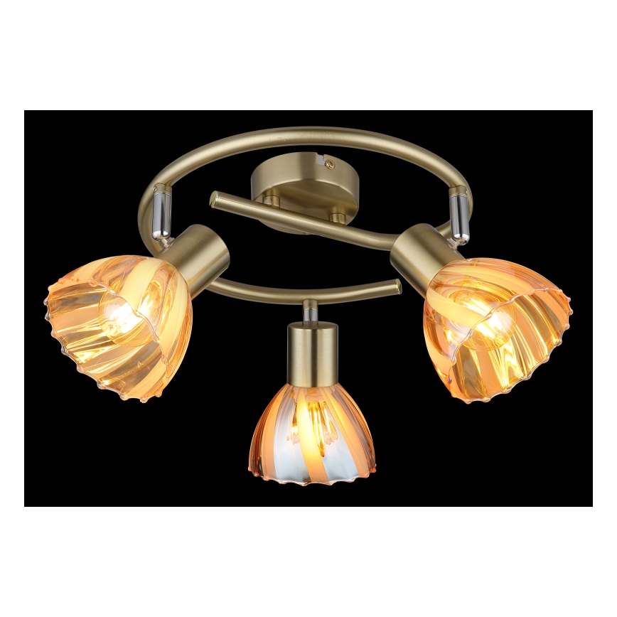 Globo - Точковий світильник 3xE14/40W/230V золотий