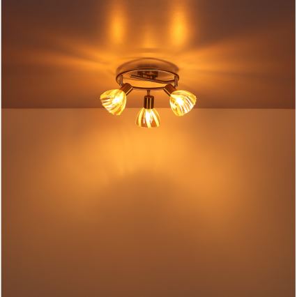 Globo - Точковий світильник 3xE14/40W/230V золотий