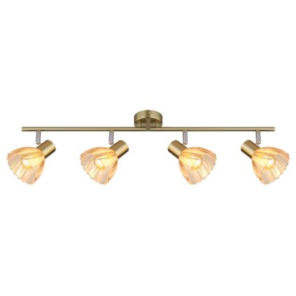 Globo - Точечный светильник 4xE14/40W/230V золотистый