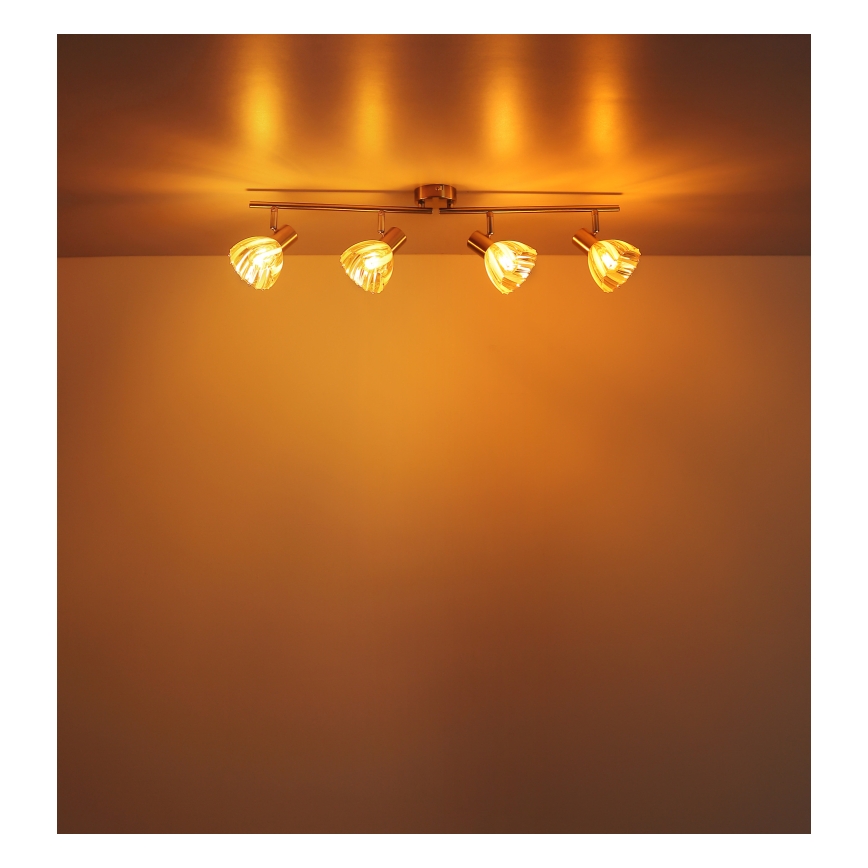 Globo - Точковий світильник 4xE14/40W/230V золотий