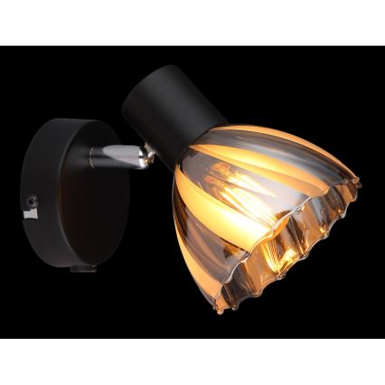 Globo - Настенный точечный светильник 1xE14/40W/230V черный