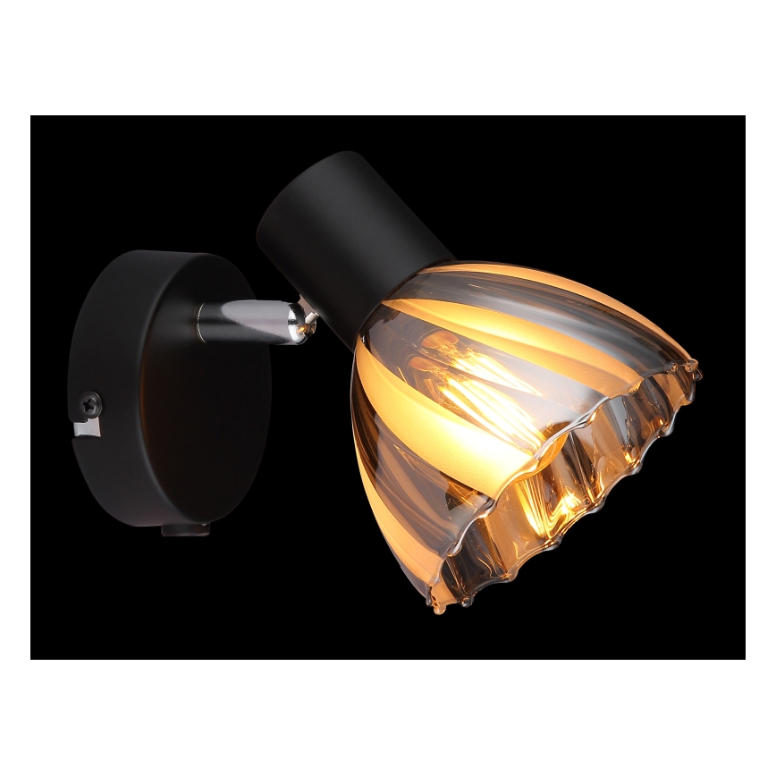 Globo - Настенный точечный светильник 1xE14/40W/230V черный
