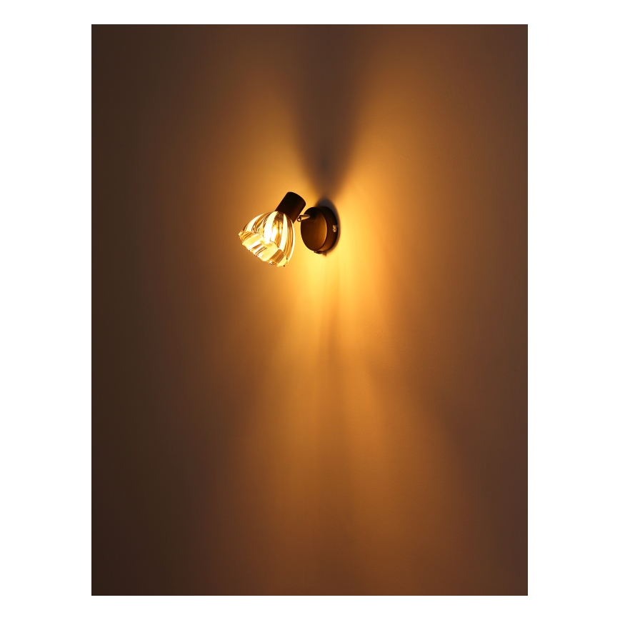 Globo - Настенный точечный светильник 1xE14/40W/230V черный