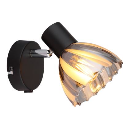 Globo - Настінний точковий світильник 1xE14/40W/230V чорний