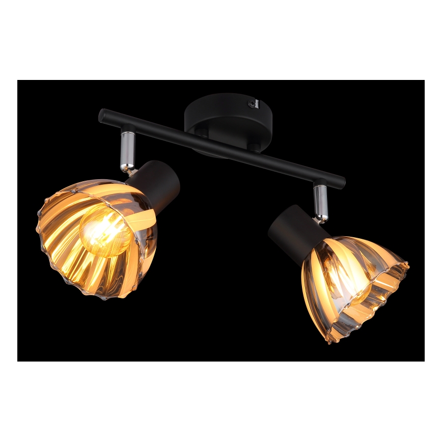Globo - Точечный светильник 2xE14/40W/230V черный