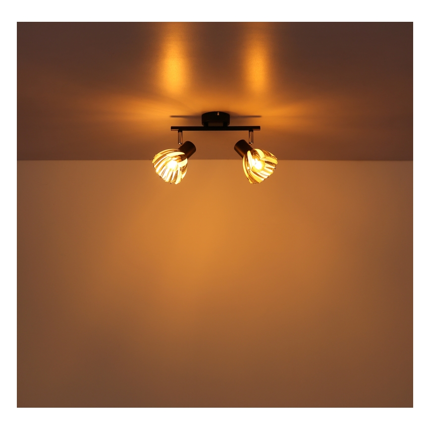 Globo - Точечный светильник 2xE14/40W/230V черный