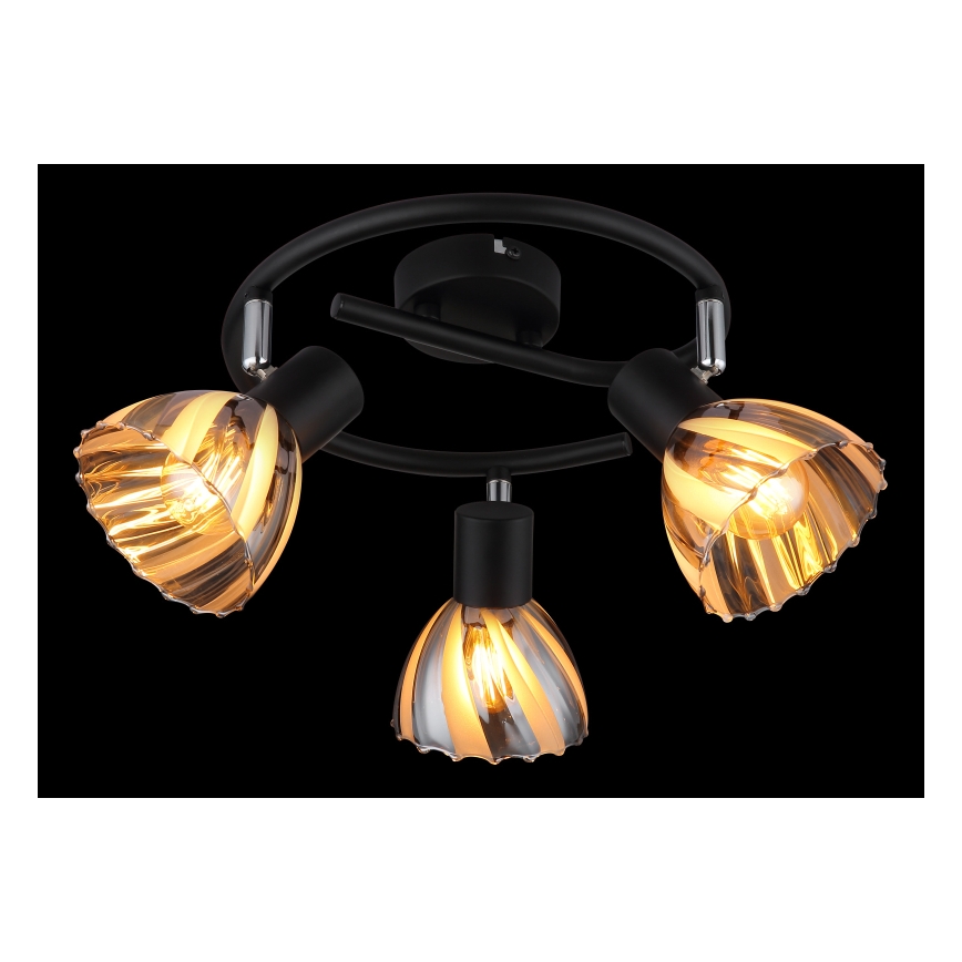 Globo - Точечный светильник 3xE14/40W/230V черный