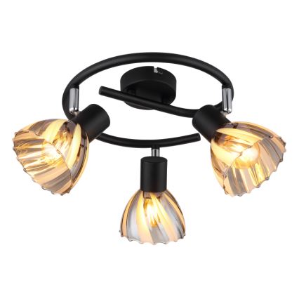 Globo - Точечный светильник 3xE14/40W/230V черный