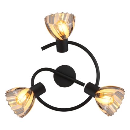 Globo - Точечный светильник 3xE14/40W/230V черный