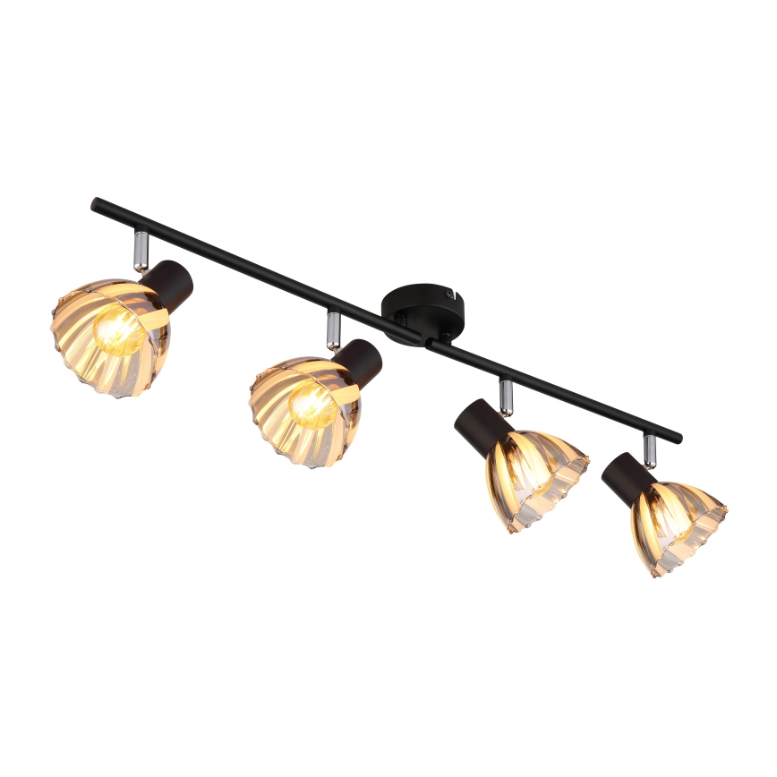 Globo - Точечный светильник 4xE14/40W/230V черный