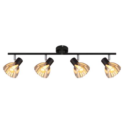 Globo - Точечный светильник 4xE14/40W/230V черный