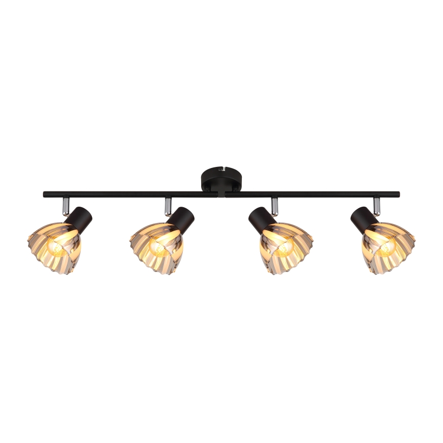 Globo - Точечный светильник 4xE14/40W/230V черный