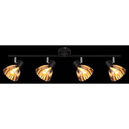 Globo - Точечный светильник 4xE14/40W/230V черный