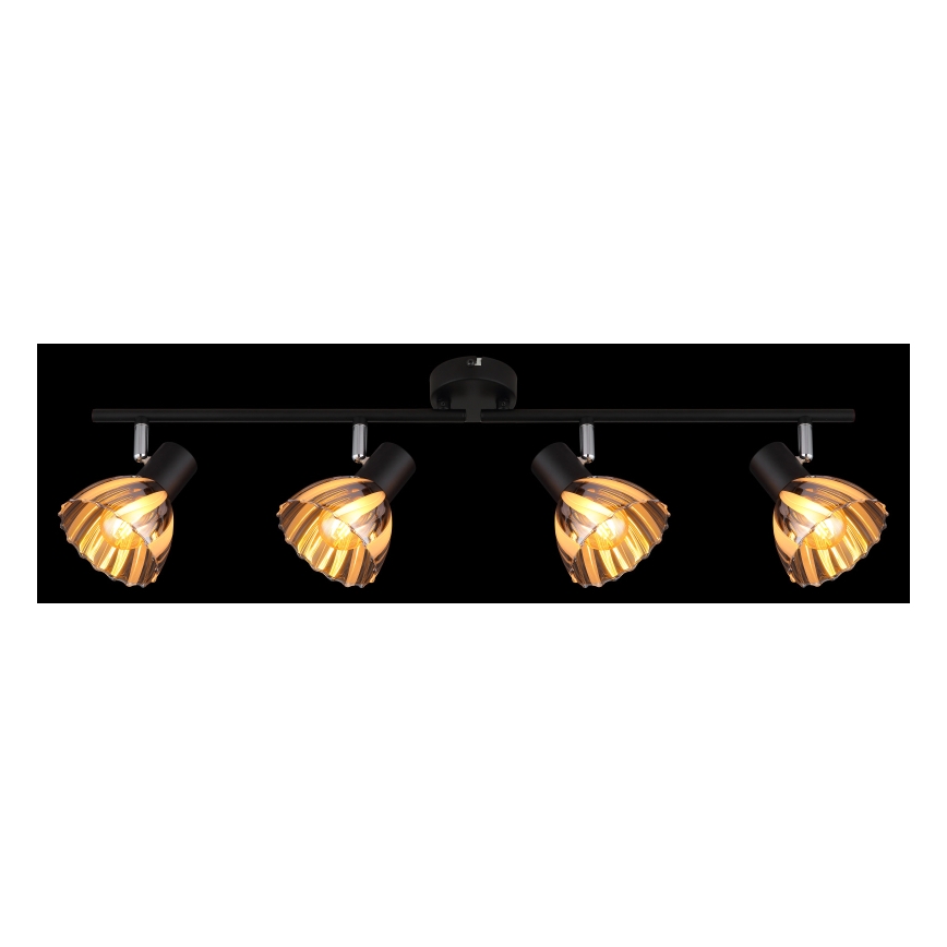 Globo - Точечный светильник 4xE14/40W/230V черный