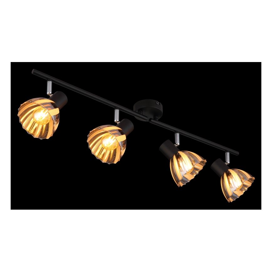 Globo - Точковий світильник 4xE14/40W/230V чорний